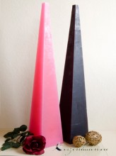 Bodenkerze Pyramidenkerze 60cm schwarz