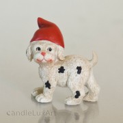 Polyresin Figuren Hund Katze Schwein mit Mütze - 6cm